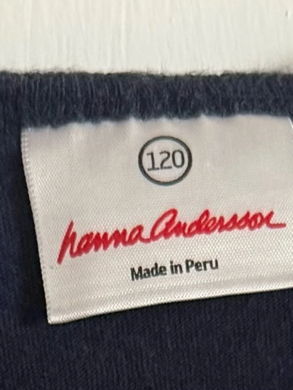 Hanna Andersson navy & white striped tank dress
